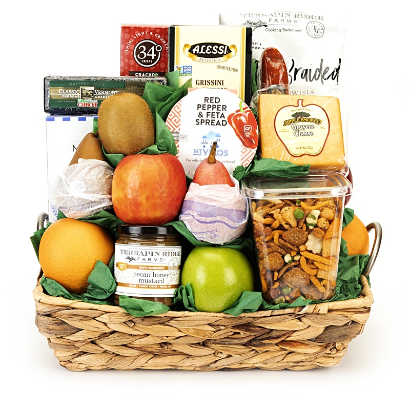 Fruit and Cheese Gift Basket